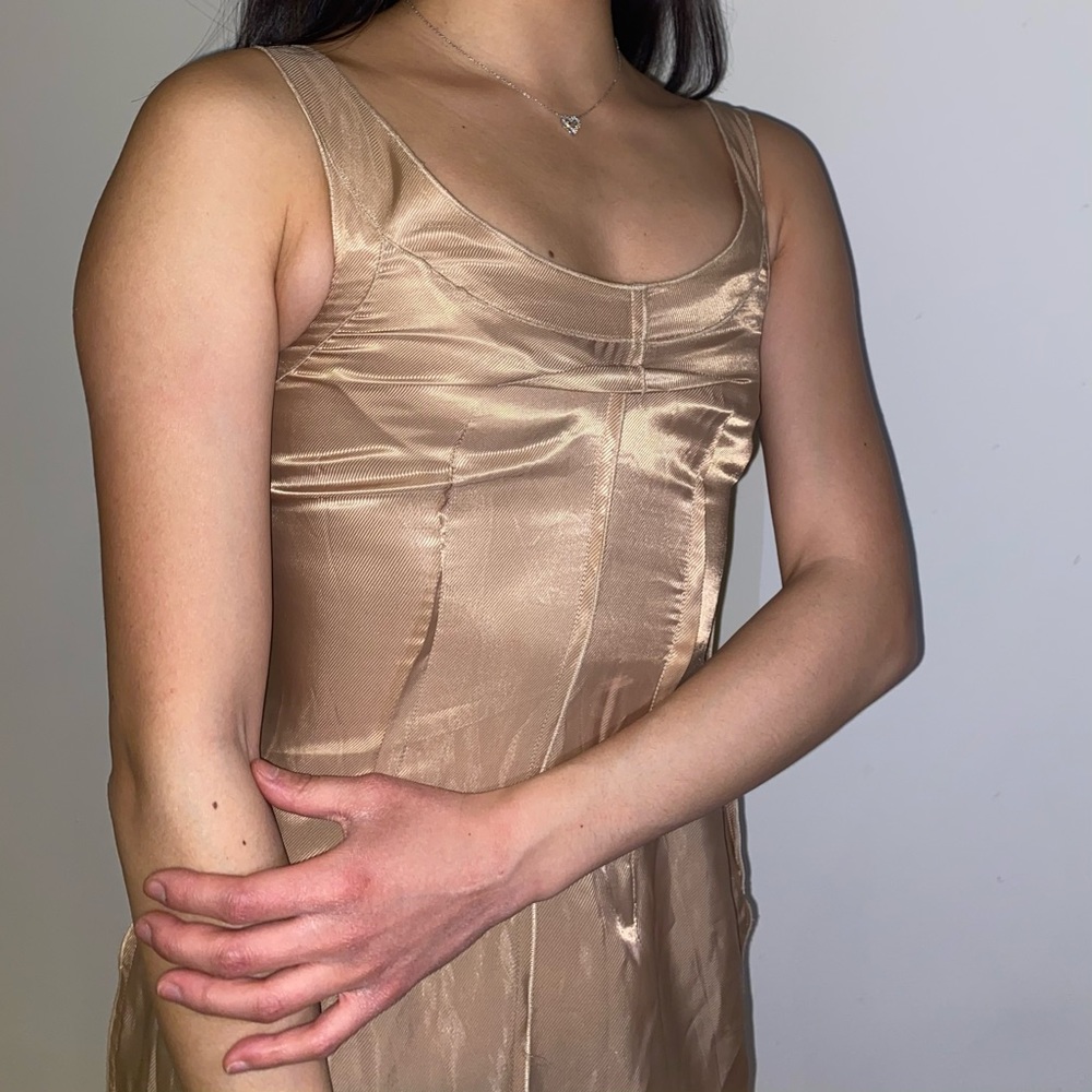 MAISON MARGIELA champagne silk dress